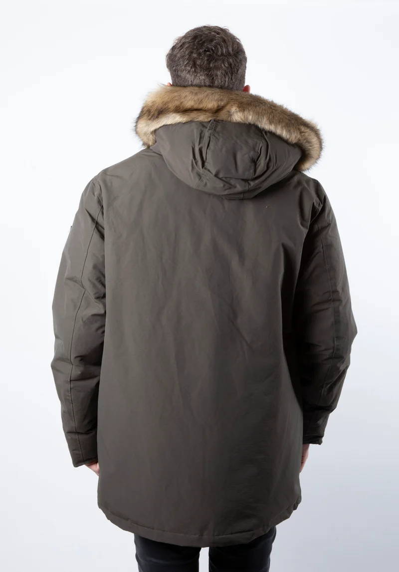 Giubbino Parka Uomo Con Pelo