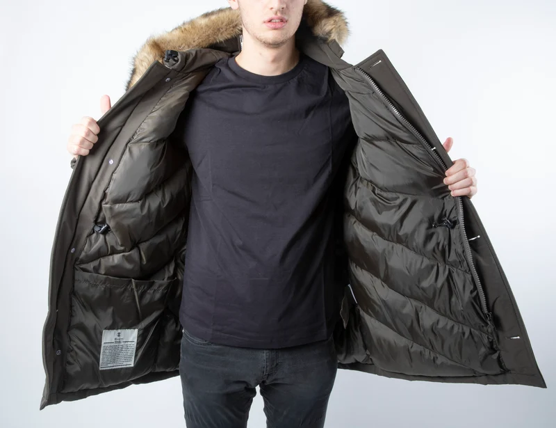 Giubbino Parka Uomo Con Pelo