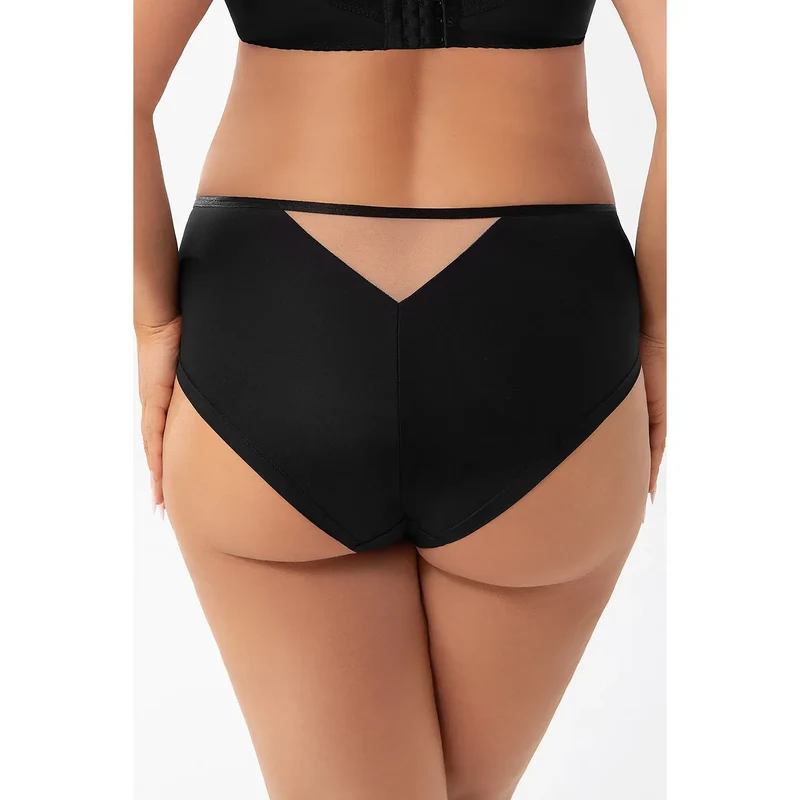 Culottes élégantes en microfibre et tulle transparent Gorsenia Lingerie lingerie féminine sexy sexy lingerie culottes intimes
