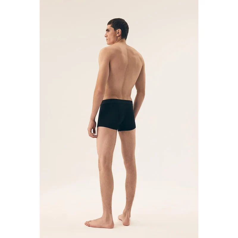 Boxers hommes model 209618 Henderson pack de 2 couleur noire confort maximal matériau doux respirant coupe ajustée ceinture large imprimée