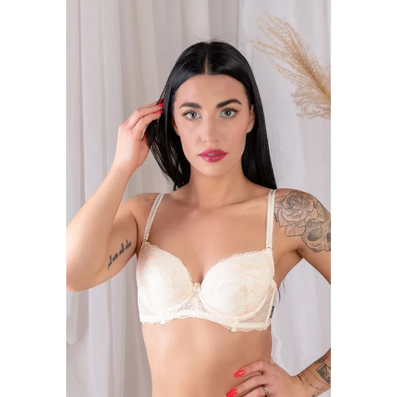 Soutien-gorge push-up dentelle Barbara Lingerie Rosa mariage occasion spéciale lingerie féminine intime elegance sexy