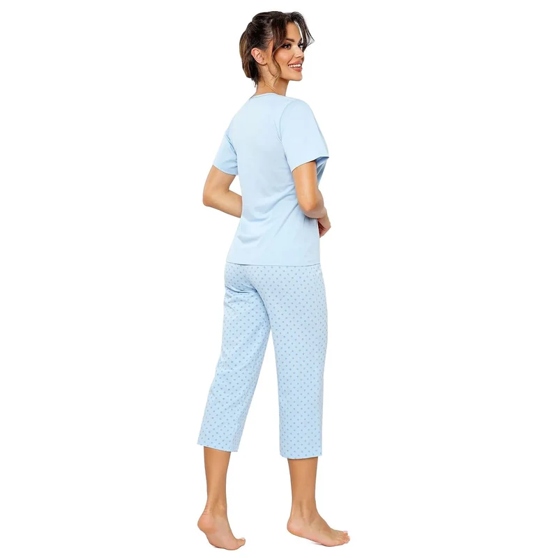 Pyjama sexy pour femme en coton doux confortable style polka dot nuits détente élégance intime lingerie sexy