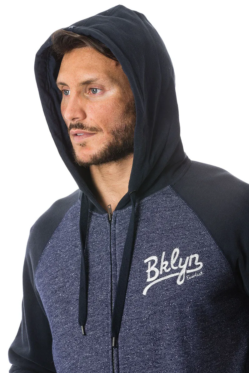 Felpa Uomo Mossa Full Zip Con Cappuccio