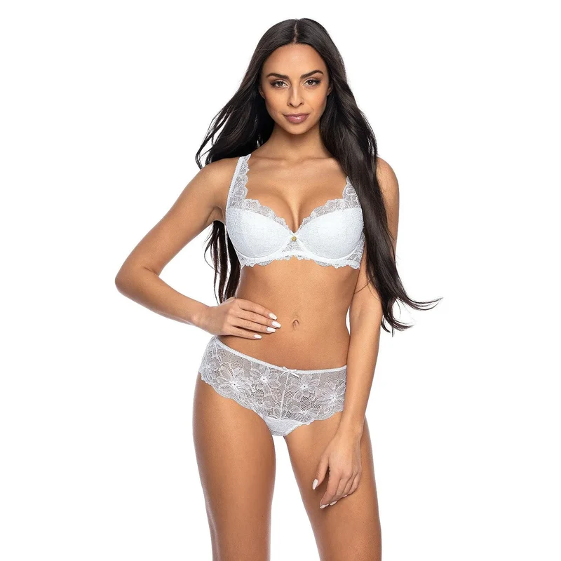 Culotte en dentelle transparente séduisante dentelle blanche motifs floraux confortables taille basse coton gousset femmes lingerie sexy intime