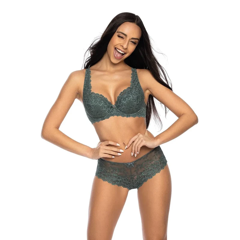 Culotte en dentelle sexy floral avec nœud décoration lingerie féminine taille basse confortable femmes élégance discrète
