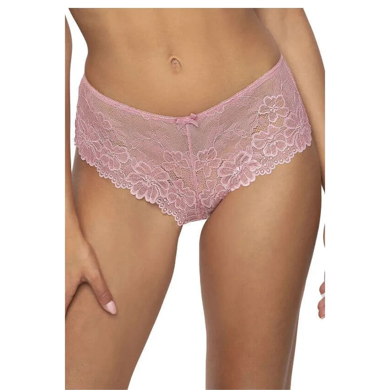 culotte dentelle rose fleurie hipster sans couture confortable discret extensible gousset coton hypoallergénique romantique quotidien soirée