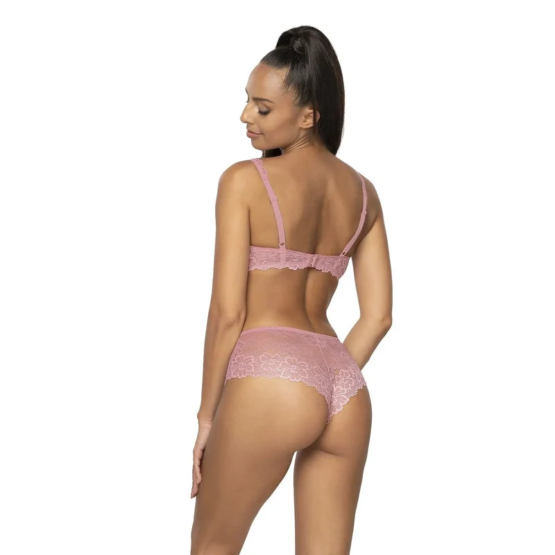 culotte dentelle rose fleurie hipster sans couture confortable discret extensible gousset coton hypoallergénique romantique quotidien soirée