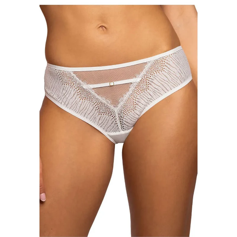 String dentelle transparent féminin bijou doré confortable respirant coton élasthanne polyamide blanc élégant sophistiqué léger géométrique tulle délicat tailles élastiques