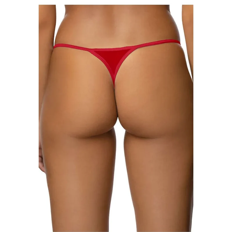 String Estelle minimaliste sexy dentelle rouge lingerie féminine ajustement parfait sensualité elegance lingerie coquine