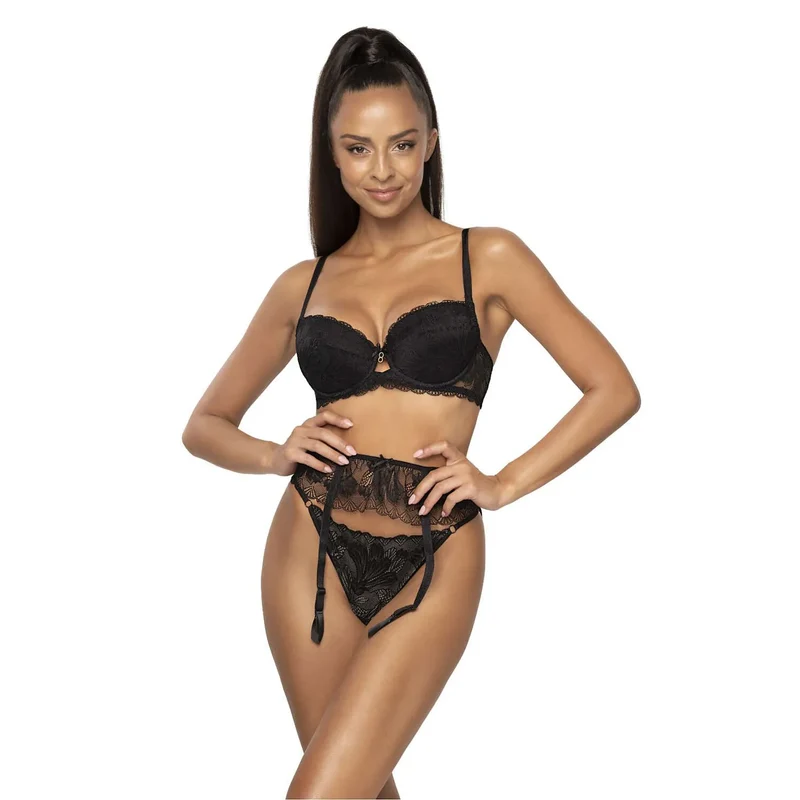 Strings sexy dentelle noir floral porte-jarretelles jarretelles ajustables culotte string femmes lingerie élégante sensualité