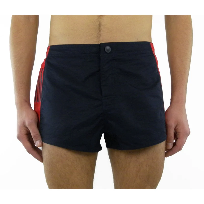 Boxer corto con scritta laterale