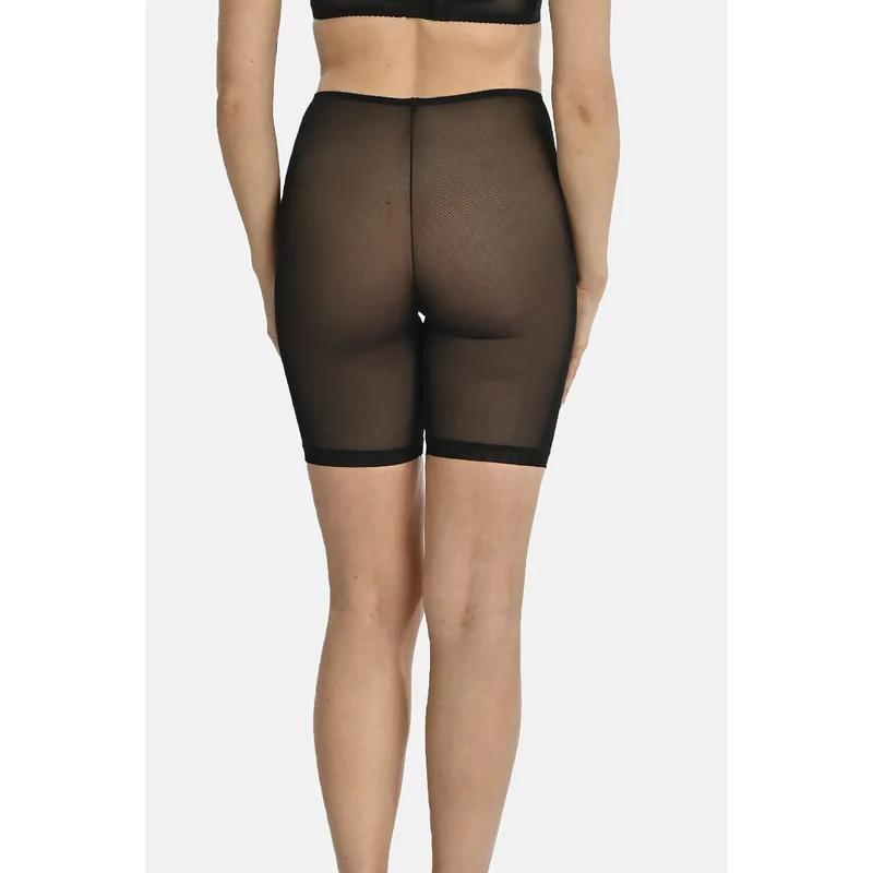 Shorts en maille transparente moulant femme lingerie élégante高 waist genou taille haute confort style moderne