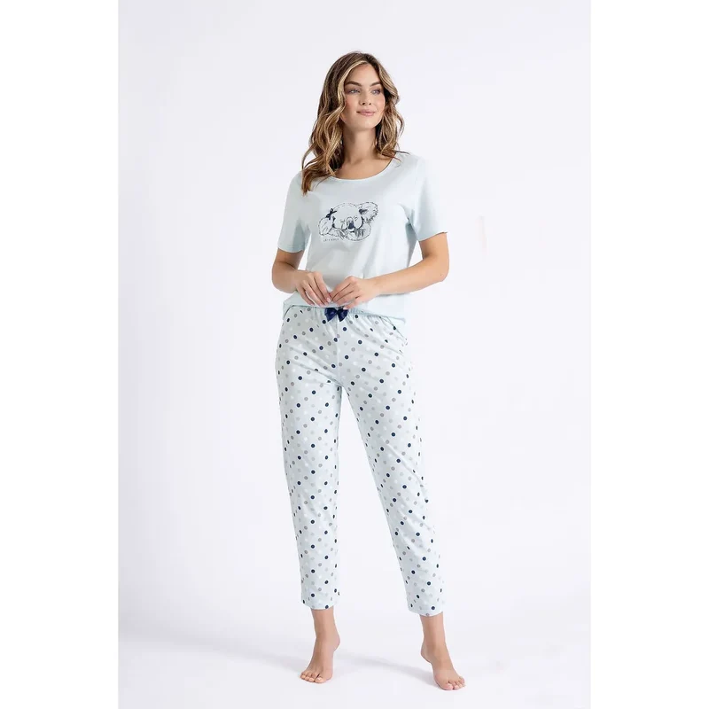 Pyjama féminine confort élégance usage quotidien motif koala coton doux taille élastiquée cadeau idéal