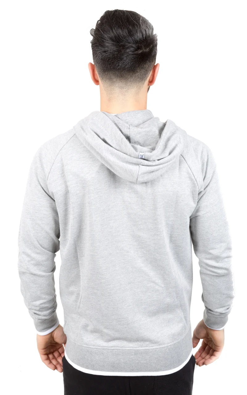 Felpa Uomo Full Zip Con Cappuccio