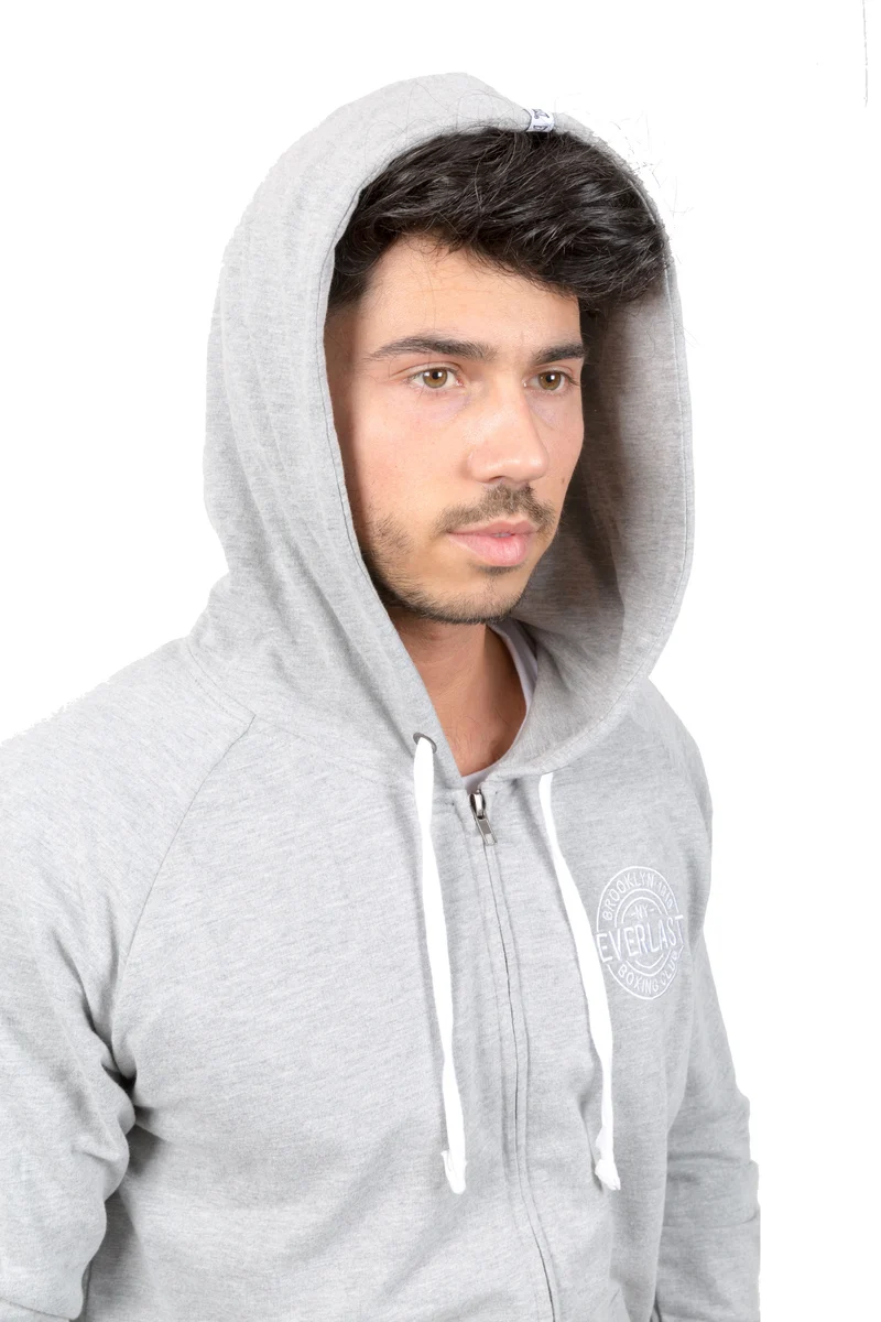 Felpa Uomo Full Zip Con Cappuccio