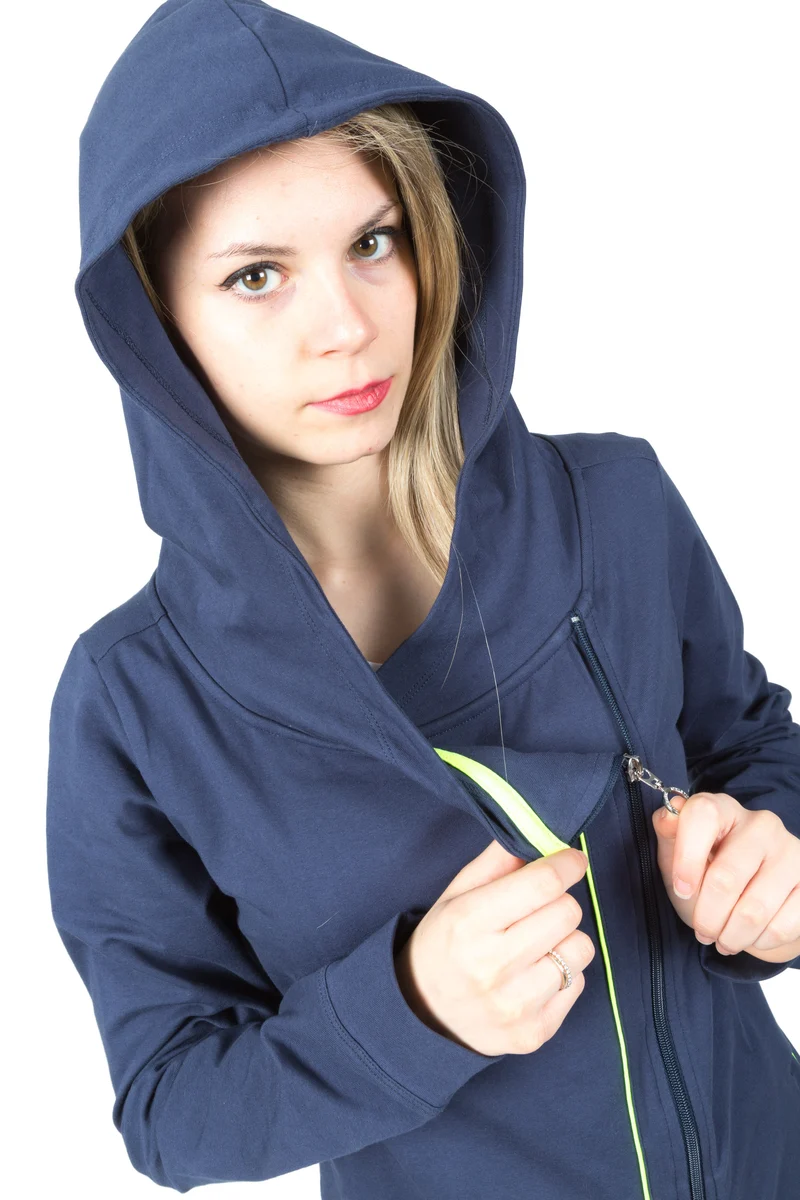 Tuta Donna Cotton Lycra Zip Diagonal