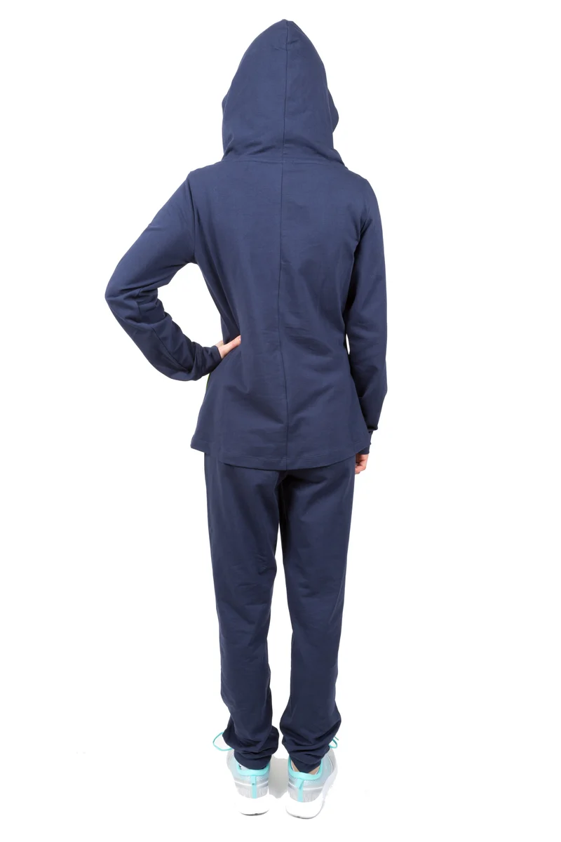 Tuta Donna Cotton Lycra Zip Diagonal