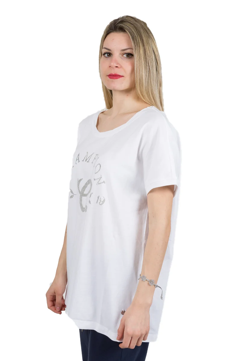 T-Shirt Donna Stretch Strass