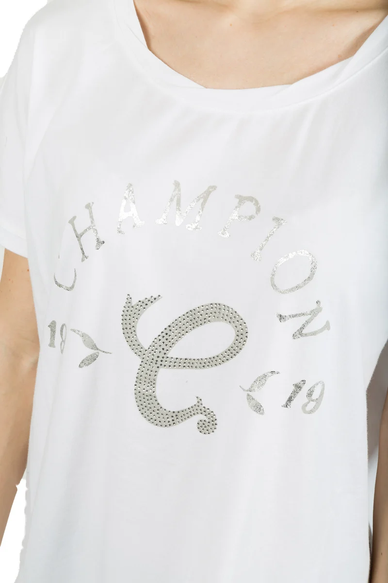 T-Shirt Donna Stretch Strass