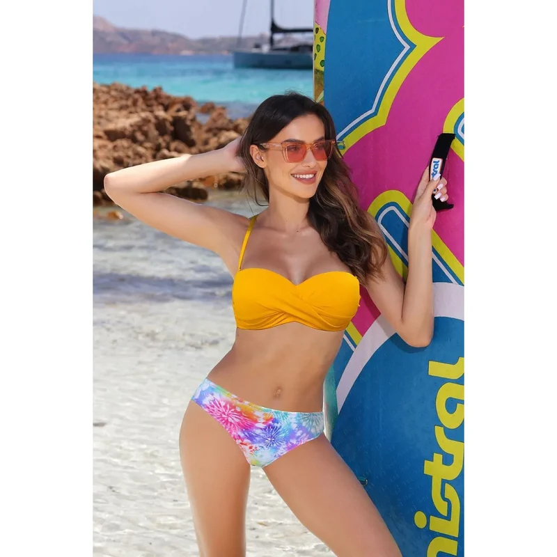 Maillot de bain deux pièces Etna model 196300 push-up soutien-gorge rembourré armatures latérales confort plage piscine