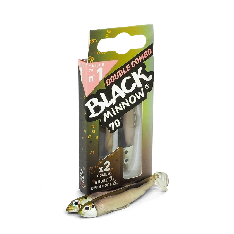 Double Combo Shore/Offshore 3g Black Minnow 70