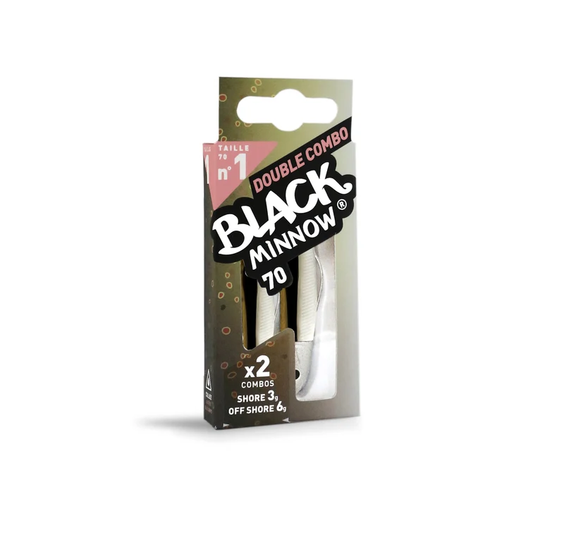 Double Combo Shore/Offshore 3g Black Minnow 70