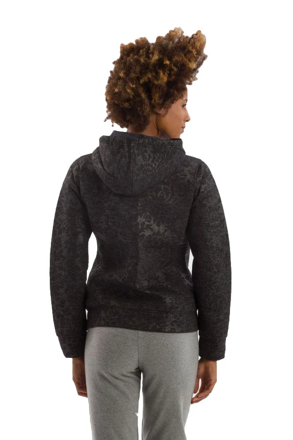 Felpa Donna Scuba Melange Full Zip