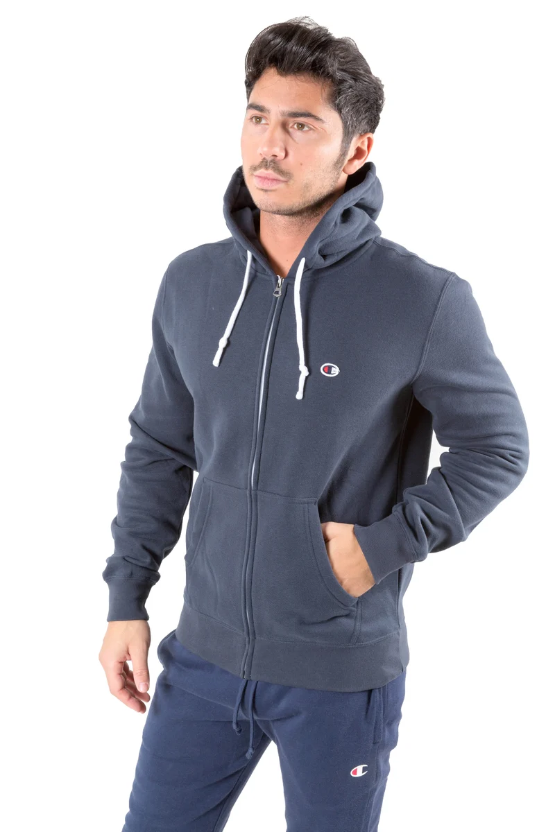 Felpa Uomo C-Life Full Zip Con Cappuccio
