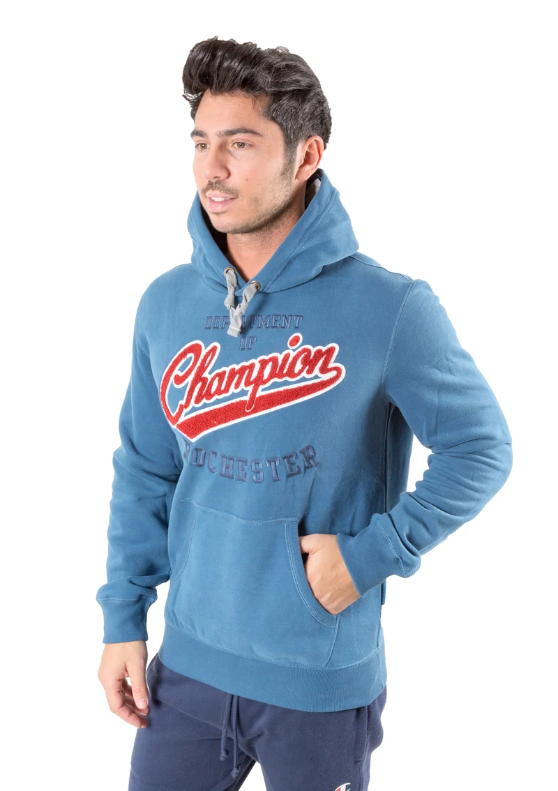 Felpa Uomo Varsity Chiusa Con Cappuccio