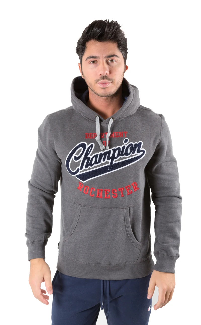 Felpa Uomo Varsity Chiusa Con Cappuccio