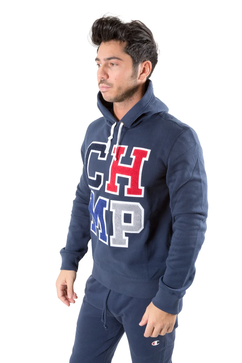 Felpa Uomo Varsity Chmp Chiusa Con Cappuccio