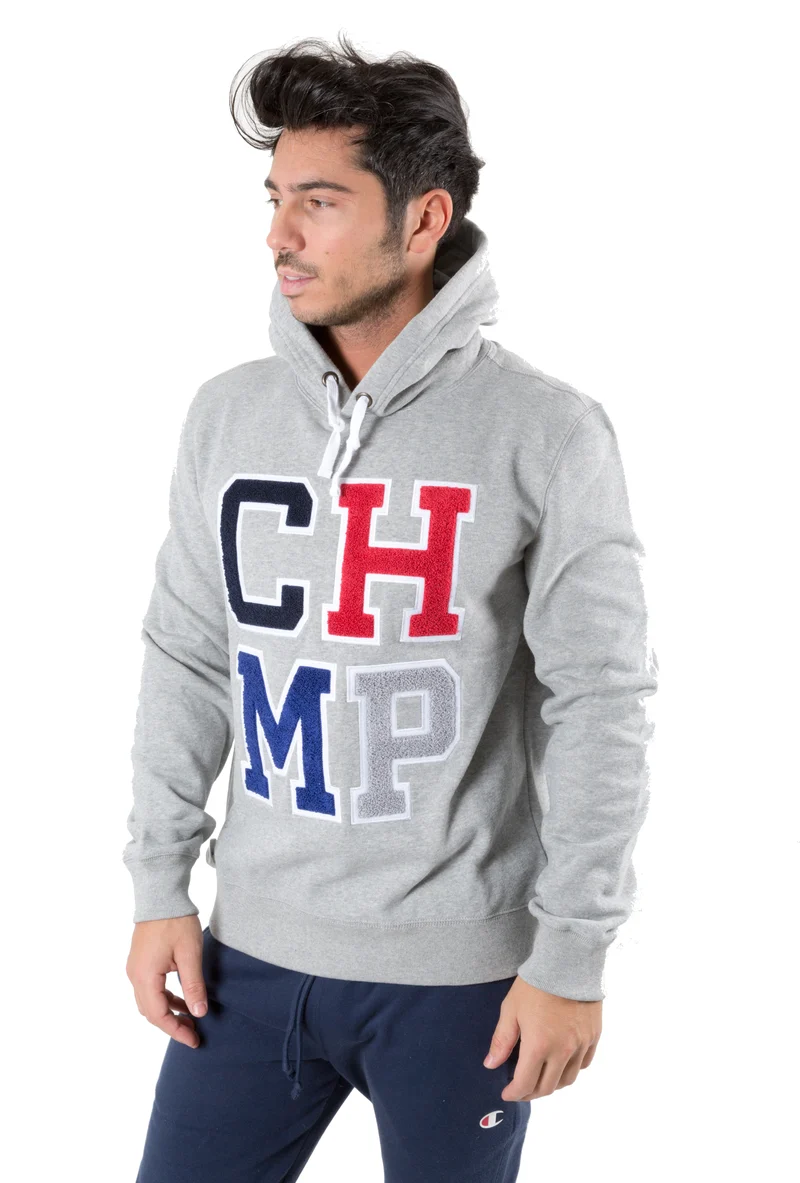 Felpa Uomo Varsity Chmp Chiusa Con Cappuccio