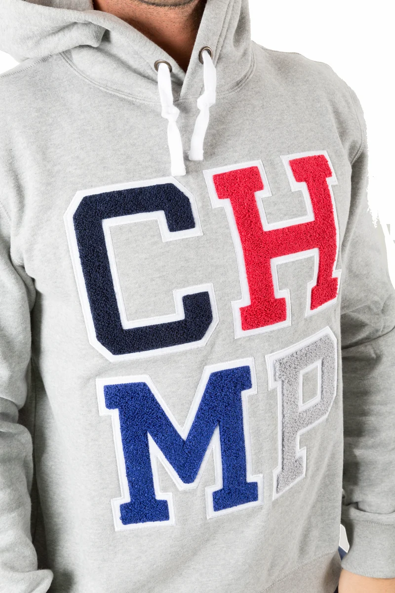 Felpa Uomo Varsity Chmp Chiusa Con Cappuccio