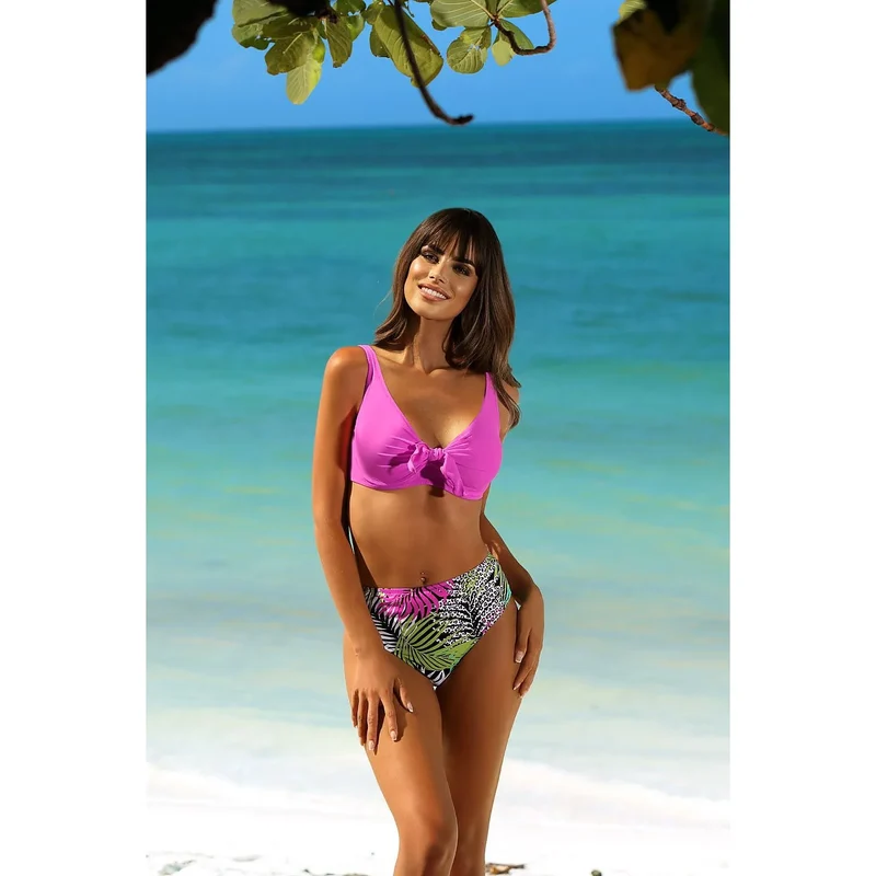 Maillot de bain deux pièces model 194116 Lorin soutien-gorge dos armatures latérales bonnets profonds bikini confort plage piscine