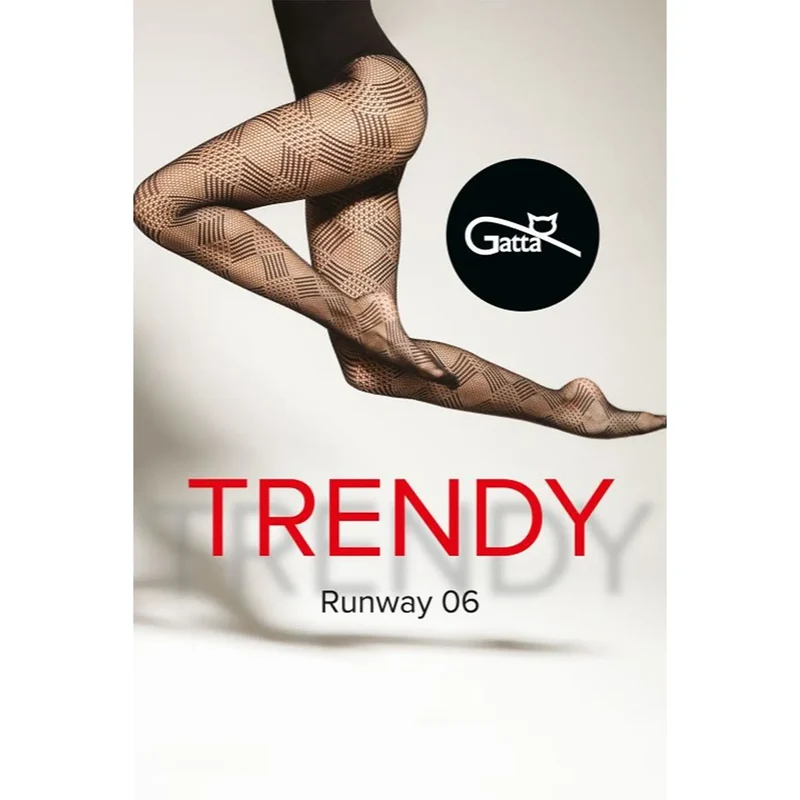 Collant Gatta model 191614 design géométrique audacieux motifs croisés jambes élégance lingerie sexy Trendy collection