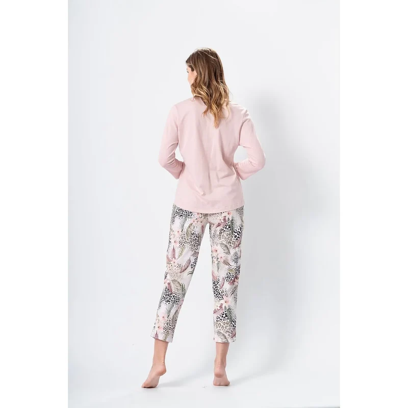 Pyjama en coton doux pour femme, imprimé floral et animalier, confort maximal, lingerie érotique, intime, détente, maison