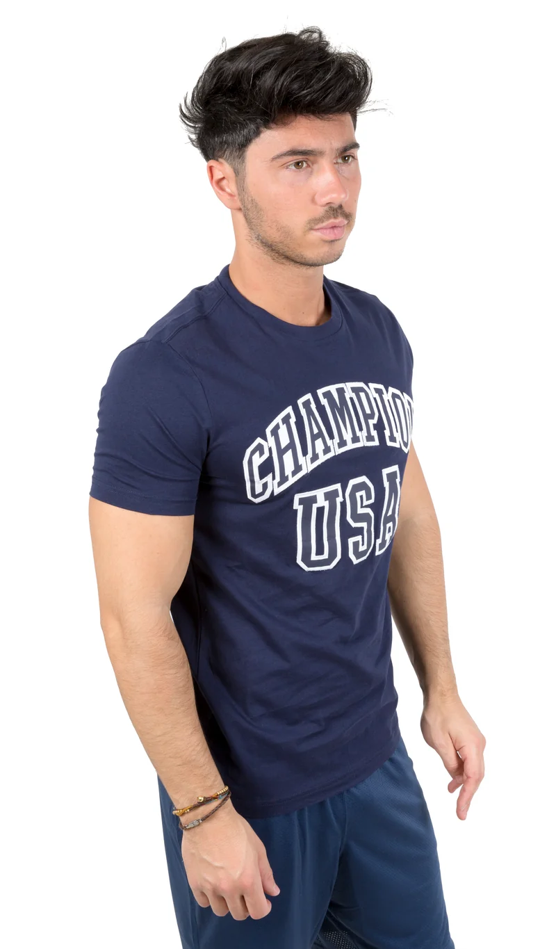 T-Shirt Tee Scritta USA