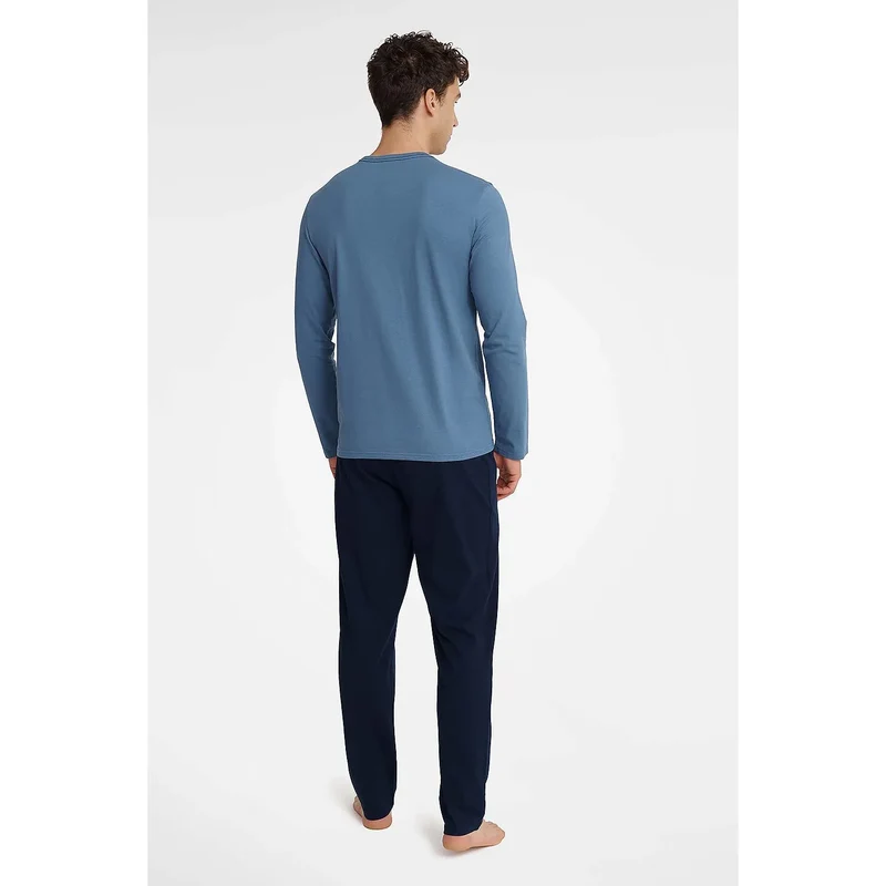 Pyjama en coton 100% pour homme, confort nuits détentes, design PROFESSIONAL SLEEPER, doux, respirant, tailles M-XXL, intime discrète
