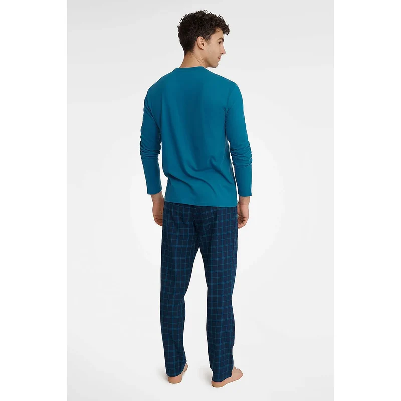Pyjama homme sexy en coton 100% Taille M à XXXL Design moderne pantalon carreaux Élégance intime couple