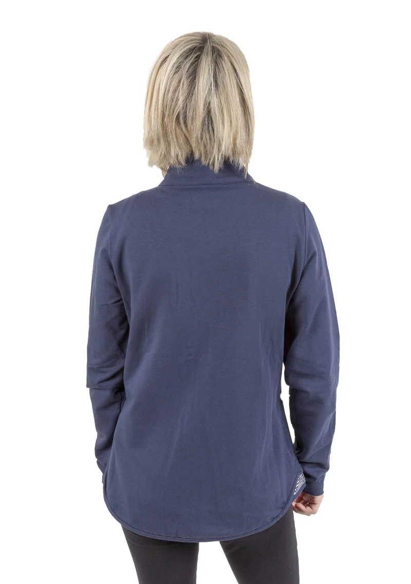 Felpa Donna Full Zip Stras