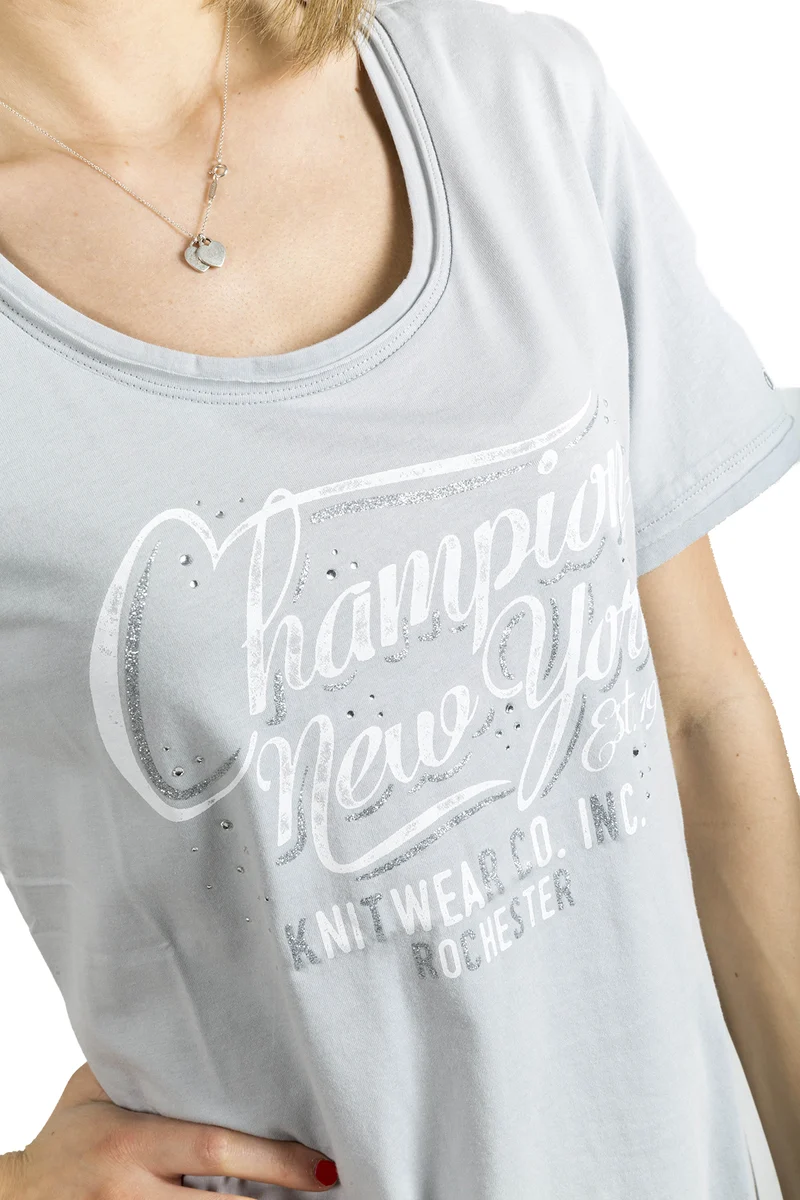 T-Shirt Donna Scritta Glitter