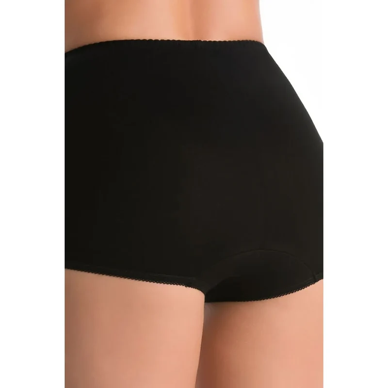 Ensemble culottes taille haute bambou noir lot trois maintien respirabilité douceur hypoallergénique coutures invisibles élastique fine