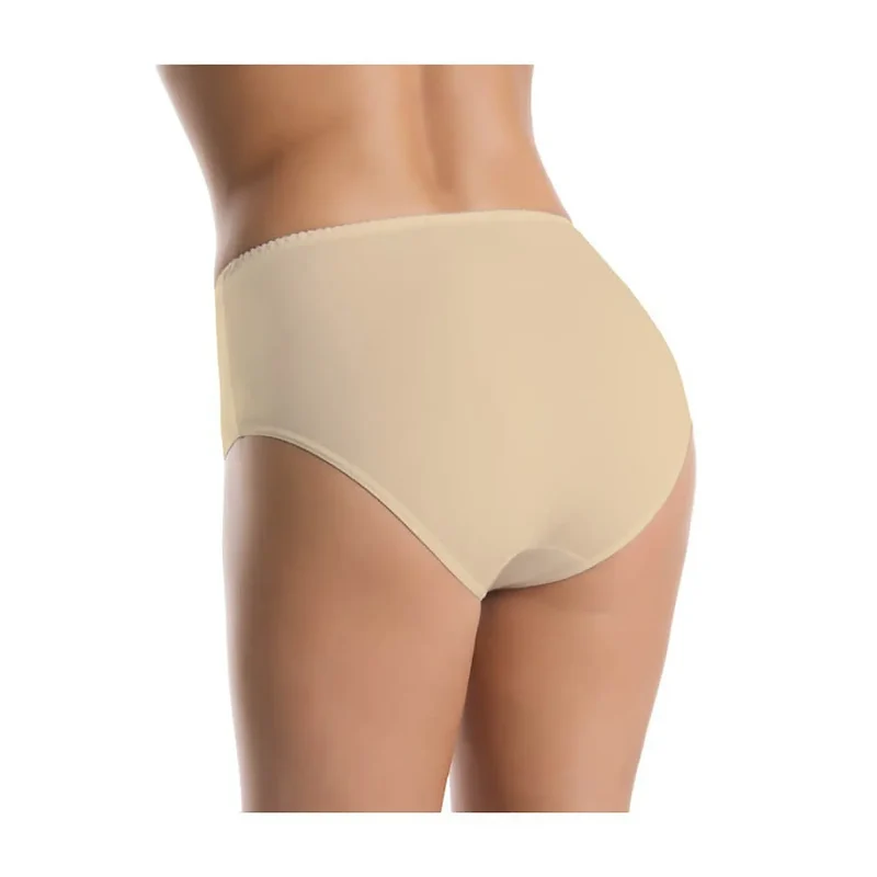 Ensemble de culottes fibre de bambou Taille haute XS à 3XL beige antibactériennes lingerie confort intime bien-être femme日常使用