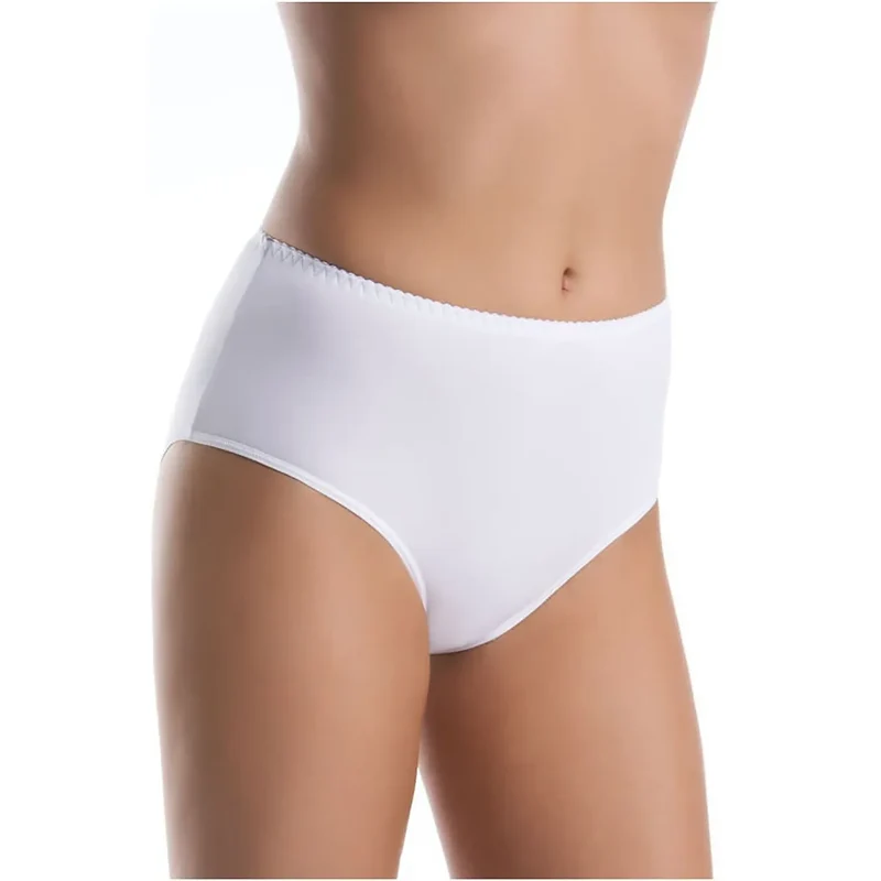 Ensemble de culottes blanches en bambou 3 pièces taille haute confortable lingerie féminine érotique soins intimes bien-être femmes XS-3XL