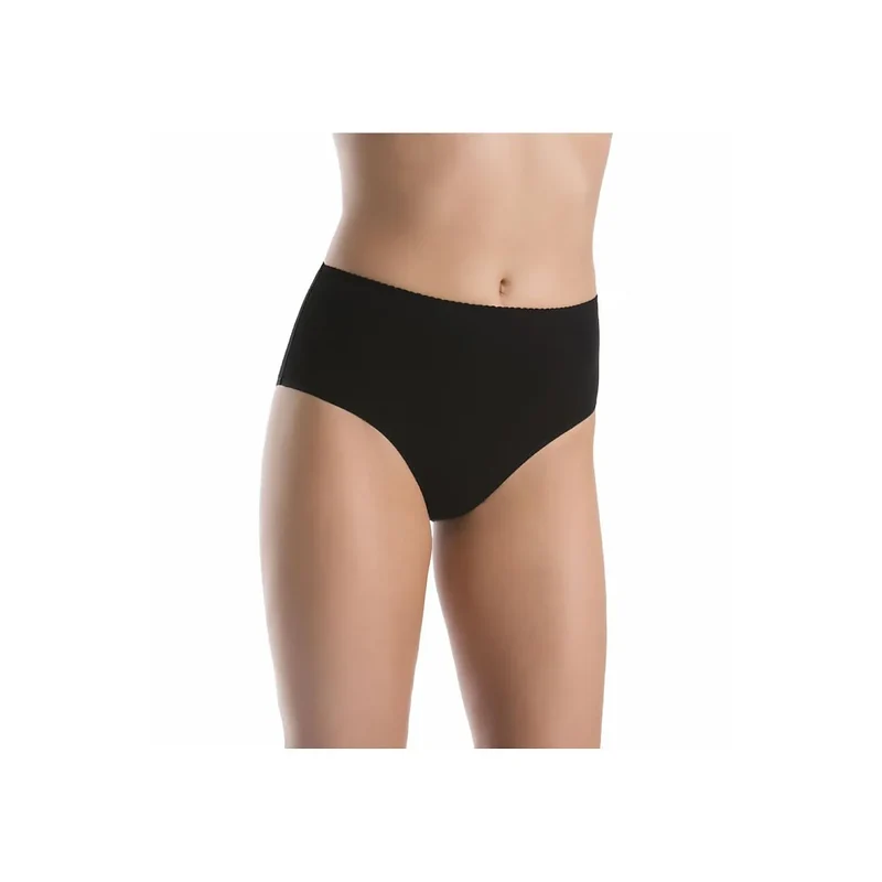 Ensemble de culottes model 183580 Teyli en bambou taille haute noire XS à 3XL antibactérien antifongique confort quotidien