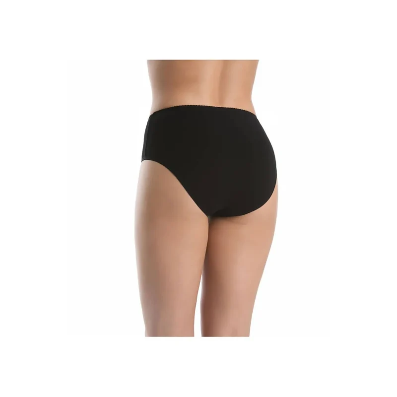 Ensemble de culottes model 183580 Teyli en bambou taille haute noire XS à 3XL antibactérien antifongique confort quotidien