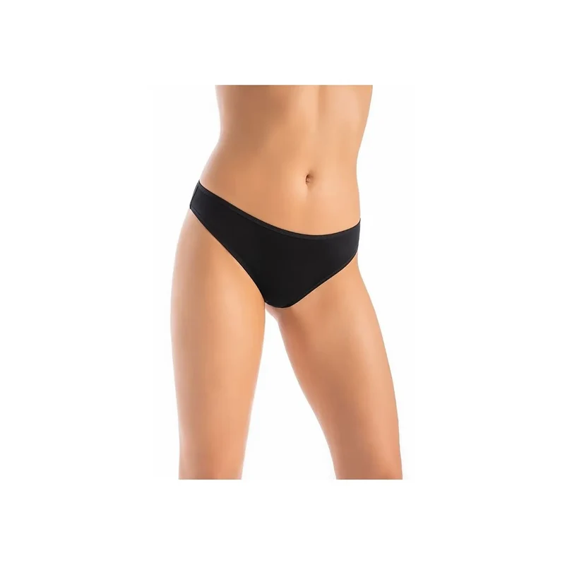 Lingerie en bambou pour femmes, slip classique en fibres de bambou hypoallergénique, design minimaliste, confortable et discret, noir uni, idéal pour usage quotidien ou occasion spéciale