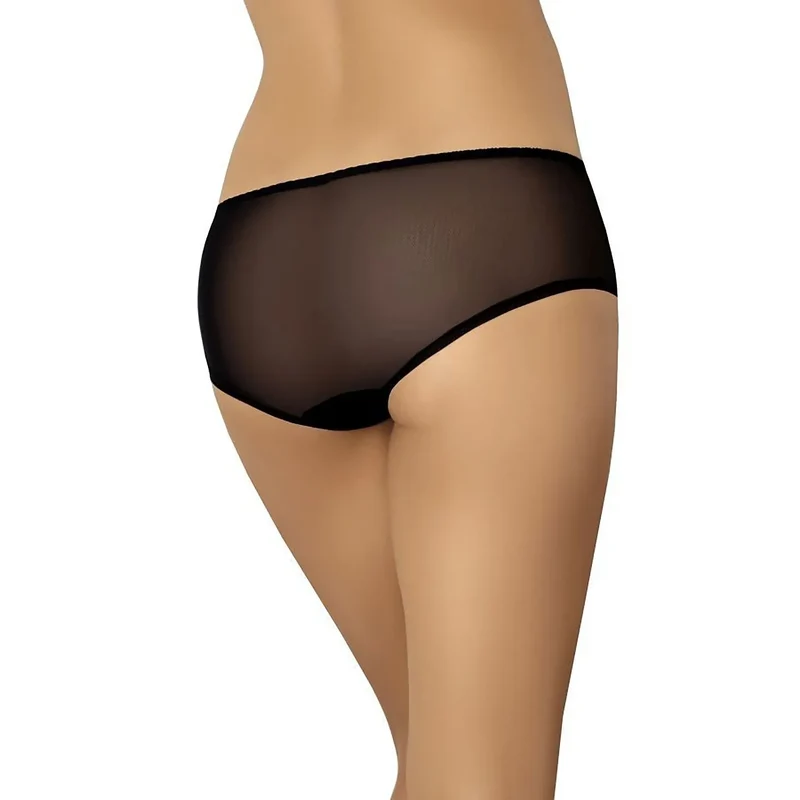 Shorty dentelle noire floral élastique taille ajusté lingerie féminine sexy intime confortable soyeux qualité premium coupe précise maille aérée