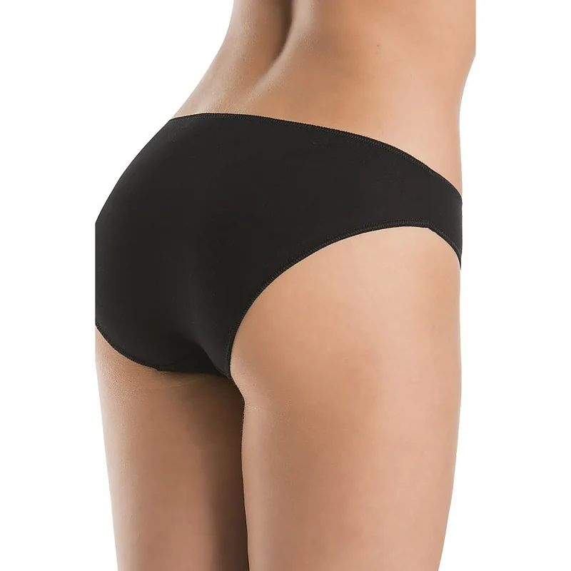 L'ensemble model 183352 Teyli lingerie féminine culottes noires coton élasthanne taille XS à XXXL confortable discrète style classique