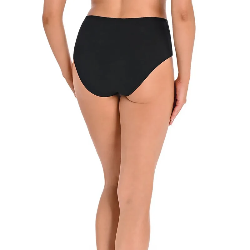 L'ensemble model 183295 Teyli culottes noires haute taille coton Lycra confort support esthétique lingerie féminine sexy